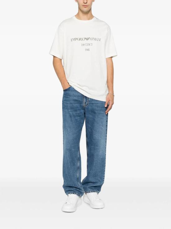 26FW 엠포리오 아르마니 반팔 티셔츠 AF29523EM007283U0003 WHITE - EMPORIO ARMANI