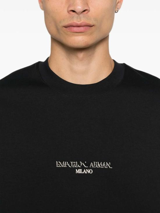 26FW 엠포리오 아르마니 탑 AF10013EM007352MB844 BLACK - EMPORIO ARMANI