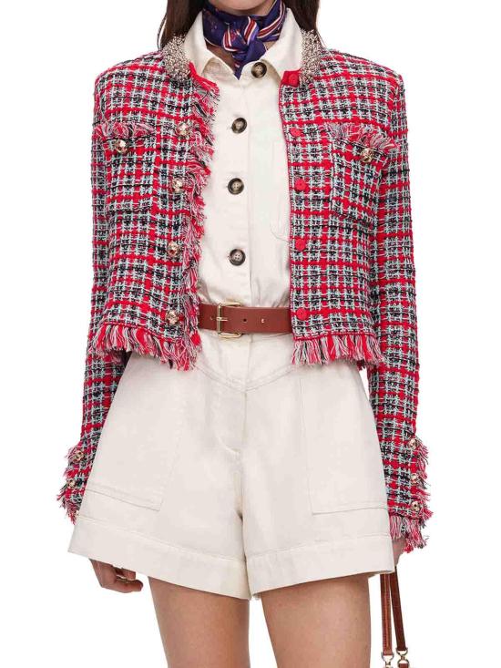 26FW 셀프 포트레이트 숏팬츠 AW26146J RED - SELF PORTRAIT