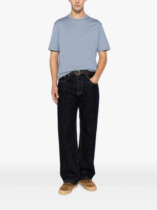 26FW 엠포리오 아르마니 반팔 티셔츠 AF13669EM004583M9141 BLUE - EMPORIO ARMANI