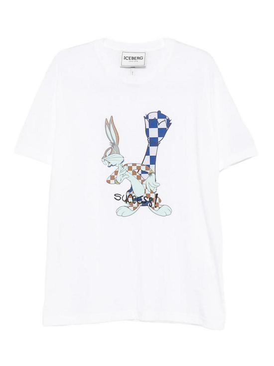 26FW 아이스 비 아이스버그 반팔 티셔츠 F04363251101 WHITE
