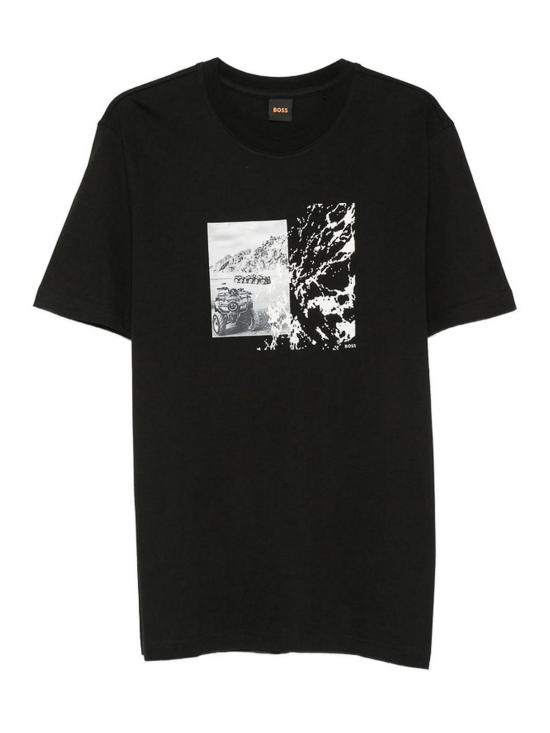26FW 휴고보스 반팔 티셔츠 50566627002 BLACK