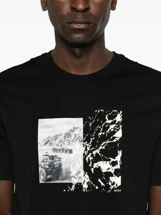 26FW 휴고보스 반팔 티셔츠 50566627002 BLACK - HUGO BOSS