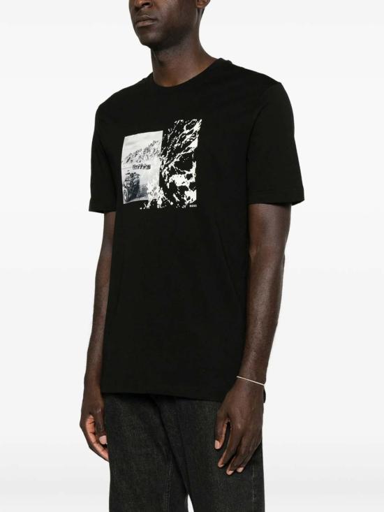 26FW 휴고보스 반팔 티셔츠 50566627002 BLACK - HUGO BOSS