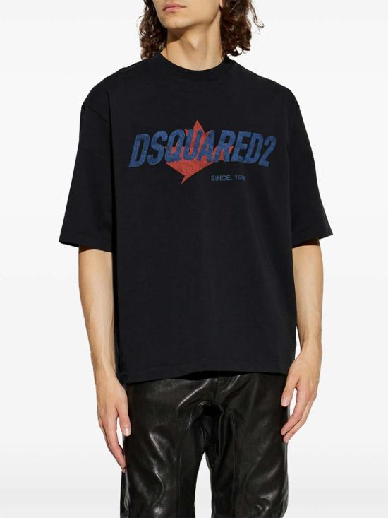 26FW 디스퀘어드2 반팔 티셔츠 D20106S74GD1556900 BLACK - DSQUARED2