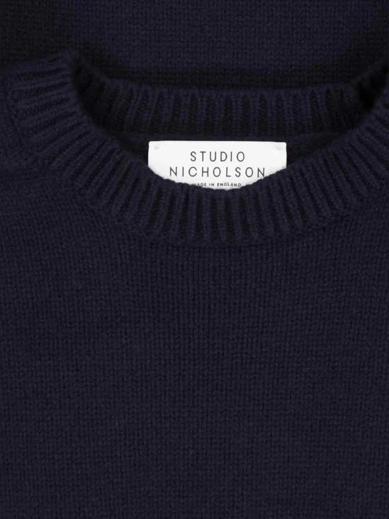 26FW 스튜디오 니콜슨 스웨터 SNM377HEMYLDKNAV BLUE - STUDIO NICHOLSON