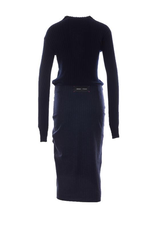 26FW 핑코 미디 원피스 107795 A3MCEI1 BLUE - PINKO