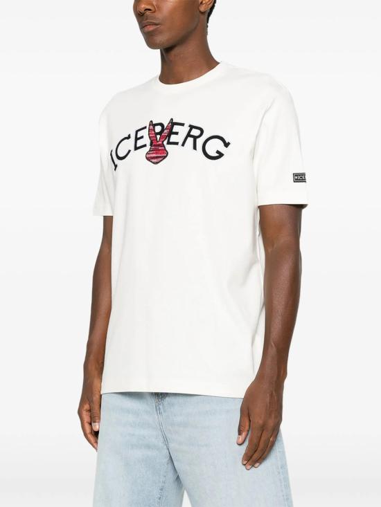 26FW 아이스 비 아이스버그 반팔 티셔츠 F01163081102 WHITE - ICE B ICEBERG