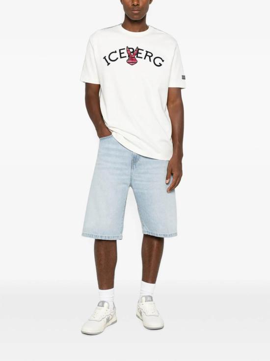 26FW 아이스 비 아이스버그 반팔 티셔츠 F01163081102 WHITE - ICE B ICEBERG