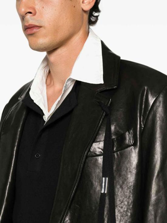 26FW 앤 드뮐미스터 가죽 자켓 B0012061LT137099 BLACK - ANN DEMEULEMEESTER