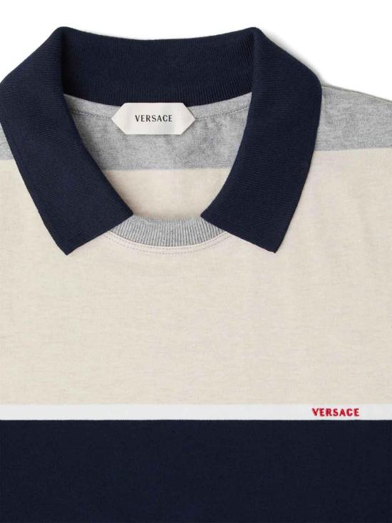 26FW 베르사체 폴로 티셔츠 1A1789010245796WO30 GREY - VERSACE