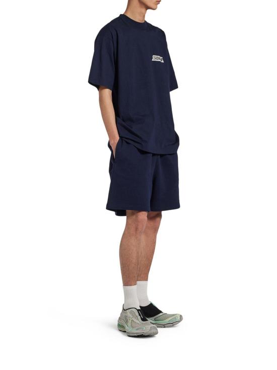 26FW 발렌시아가 마스킹 테이프 티셔츠 미디움 핏 764235TTVL68065 BLUE - BALENCIAGA