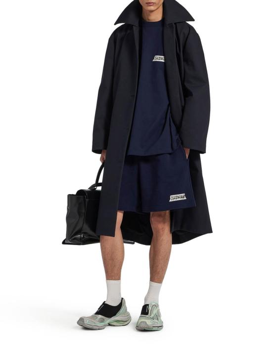 26FW 발렌시아가 마스킹 테이프 티셔츠 미디움 핏 764235TTVL68065 BLUE - BALENCIAGA