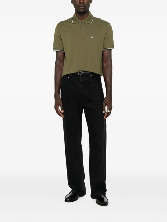 26FW 엠포리오 아르마니 폴로 티셔츠 AF23090EM004607U7046 GREEN - EMPORIO ARMANI