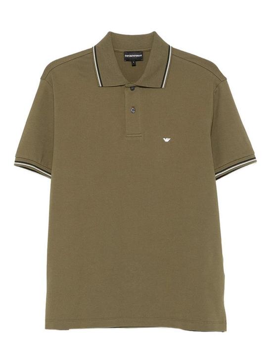 26FW 엠포리오 아르마니 폴로 티셔츠 AF23090EM004607U7046 GREEN