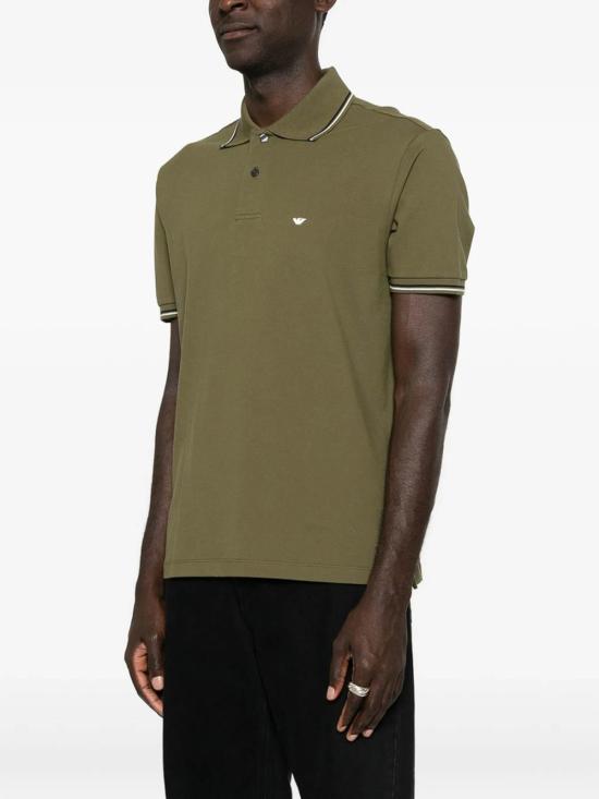 26FW 엠포리오 아르마니 폴로 티셔츠 AF23090EM004607U7046 GREEN - EMPORIO ARMANI