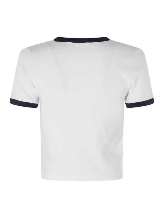 26FW 스포티앤리치 반팔 티셔츠 TO073710509WHWDKNA WHITE - SPORTY & RICH