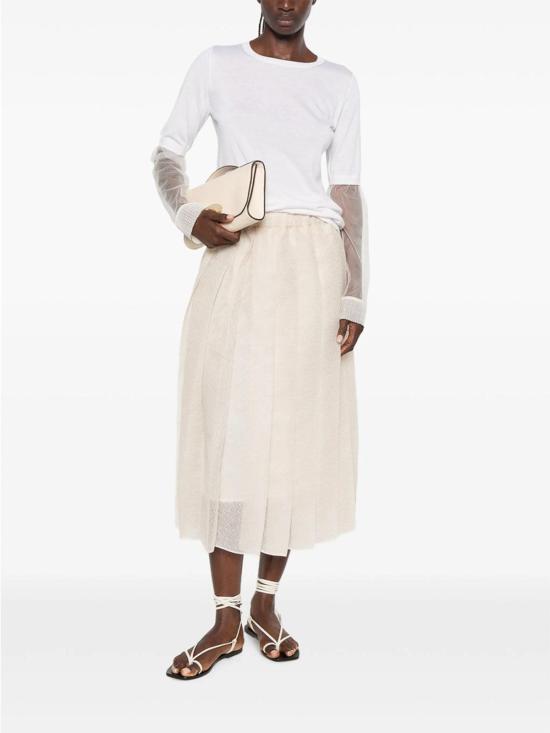 26FW 파비아나 필리피 미디 스커트 GND216F345M3120145 NUDE NEUTRALS - FABIANA FILIPPI