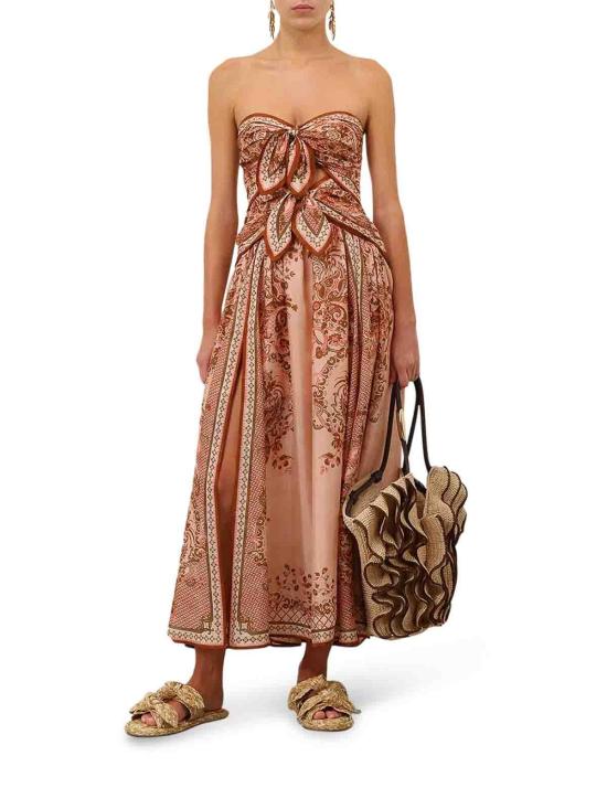 26FW 짐머만 미디 스커트 8062DSS261PPSF PINK - ZIMMERMANN