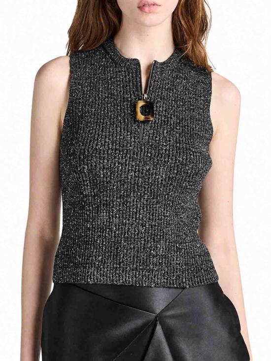 26FW JW앤더슨 민소매 티셔츠 KW1547YN0511999 BLACK - JW ANDERSON