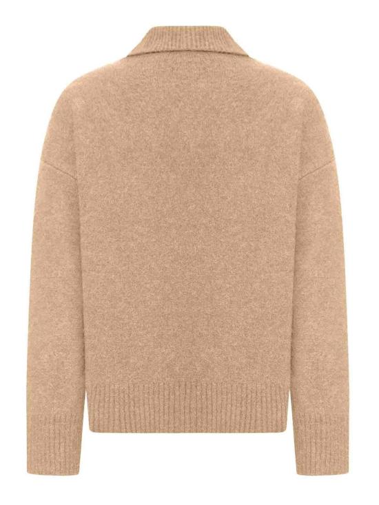 26FW 아미 ADC 알파카 폴로 스웨터 UPL408KN0135A278 NUDE NEUTRALS - AMI