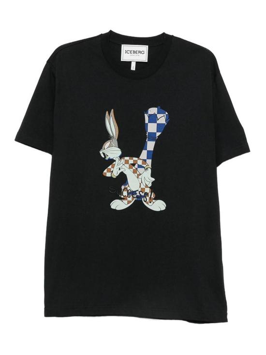 26FW 아이스 비 아이스버그 반팔 티셔츠 F04363259000 BLACK