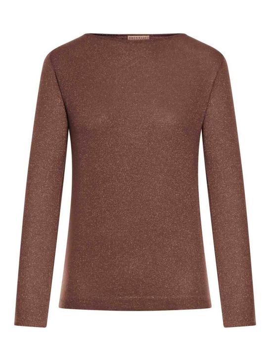26FW 브루넬로 쿠치넬리 스파클링 캐시미어 실크 스웨터 M41800008C9199 BROWN