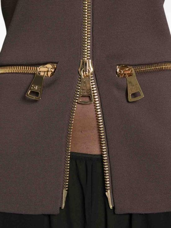 26FW 엘리자베타프랜치 탑 MK68B66E2EV9 BROWN - ELISABETTA FRANCHI