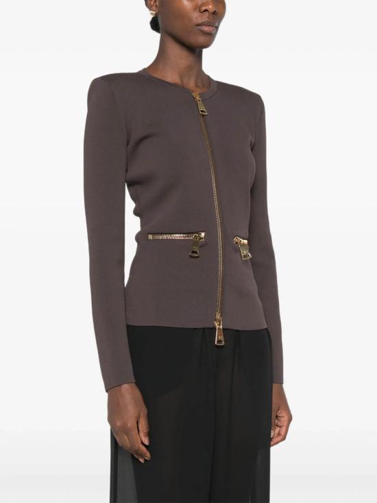 26FW 엘리자베타프랜치 탑 MK68B66E2EV9 BROWN - ELISABETTA FRANCHI