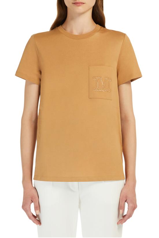 26FW 막스마라 파파이 코튼 저지 티셔츠 2621946051600 003 CAMMELLO - MAX MARA