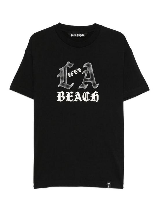 26FW 팜앤젤스 반팔 티셔츠 PAMAA01JR0031003 BLACK