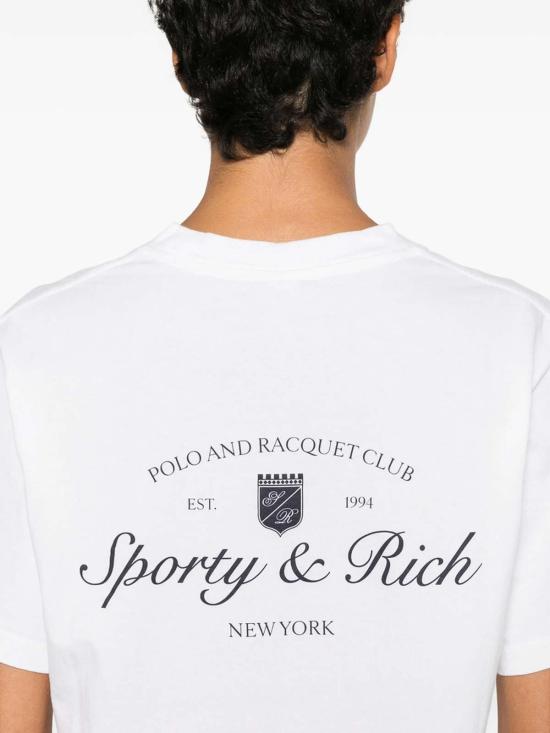 26FW 스포티앤리치 반팔 티셔츠 TO11975325WHWHITE - SPORTY & RICH