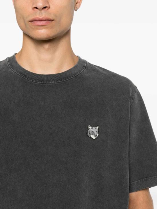 26FW 메종키츠네 반팔 티셔츠 PM00108KJBT7BKFAD GREY - MAISON KITSUNE