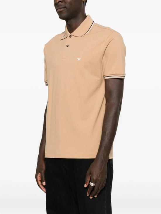26FW 엠포리오 아르마니 폴로 티셔츠 AF23090EM004607U6163 BEIGE - EMPORIO ARMANI