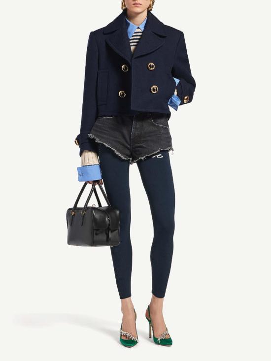26FW 발렌시아가 크롭 피코트 A002D7TUU168065 BLUE - BALENCIAGA