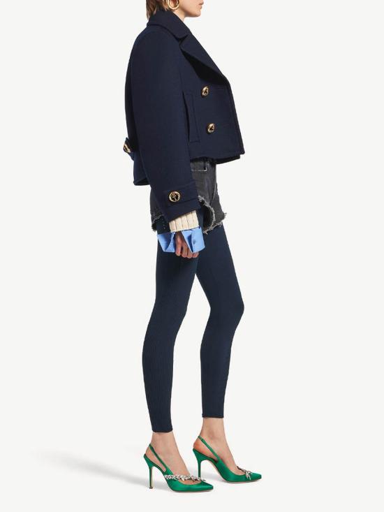 26FW 발렌시아가 크롭 피코트 A002D7TUU168065 BLUE - BALENCIAGA