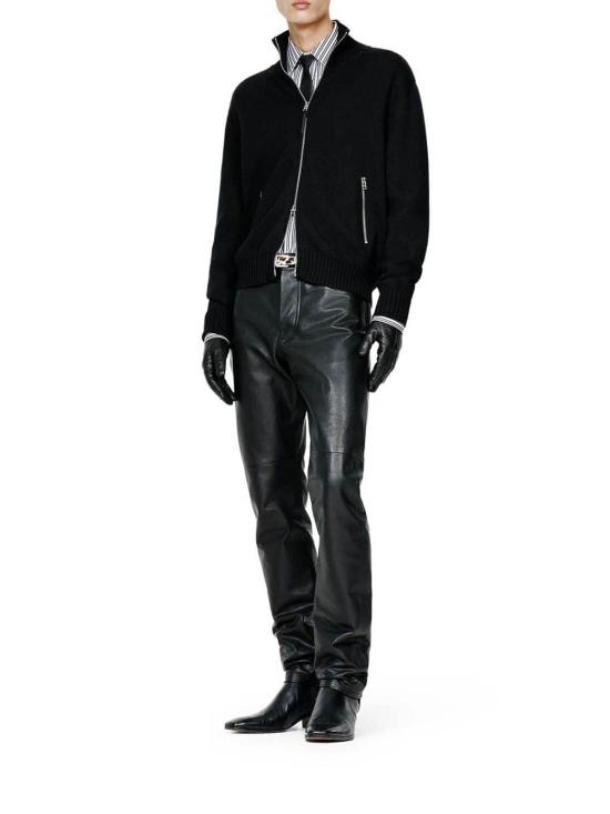 26FW 톰포드 집업 니트 KZL027YMW152NAA BLACK - TOMFORD