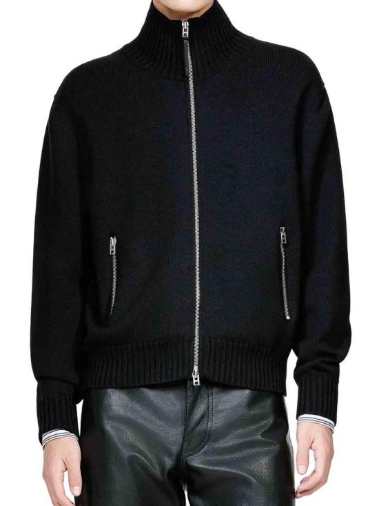 26FW 톰포드 집업 니트 KZL027YMW152NAA BLACK - TOMFORD