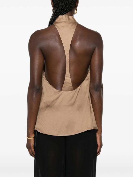 26FW 톰포드 민소매 티셔츠 FAX1811TS2166JBW BROWN - TOMFORD