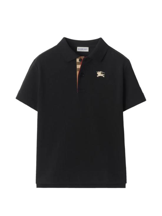 26FW [키즈] 버버리 폴로 셔츠 8131967 A1189 BLACK