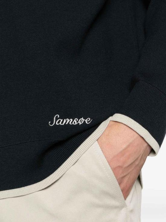 26SS 삼소앤삼소 스웨터 15825SARICOSALUT BLUE - SAMSOE SAMSOE