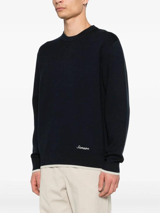 26SS 삼소앤삼소 스웨터 15825SARICOSALUT BLUE - SAMSOE SAMSOE