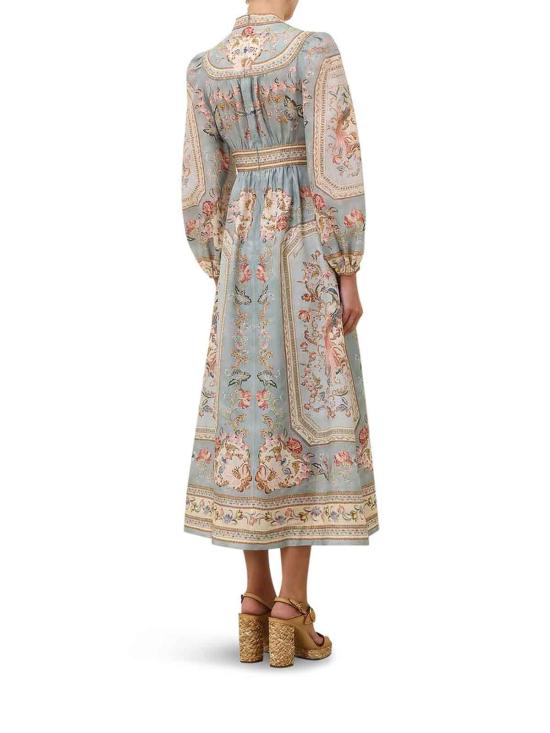 26FW 짐머만 미디 스커트 3501DSS264BTPF BLUE - ZIMMERMANN