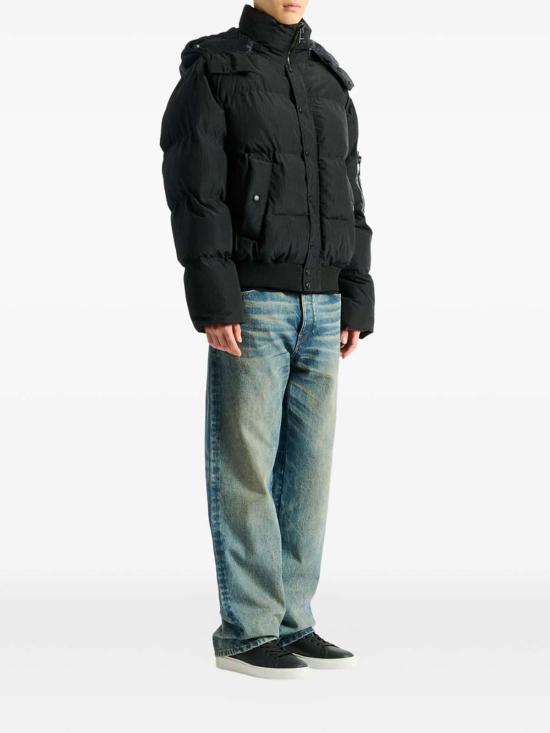 26FW 발망 숏패딩 HH1TP190XM280PA BLACK - BALMAIN