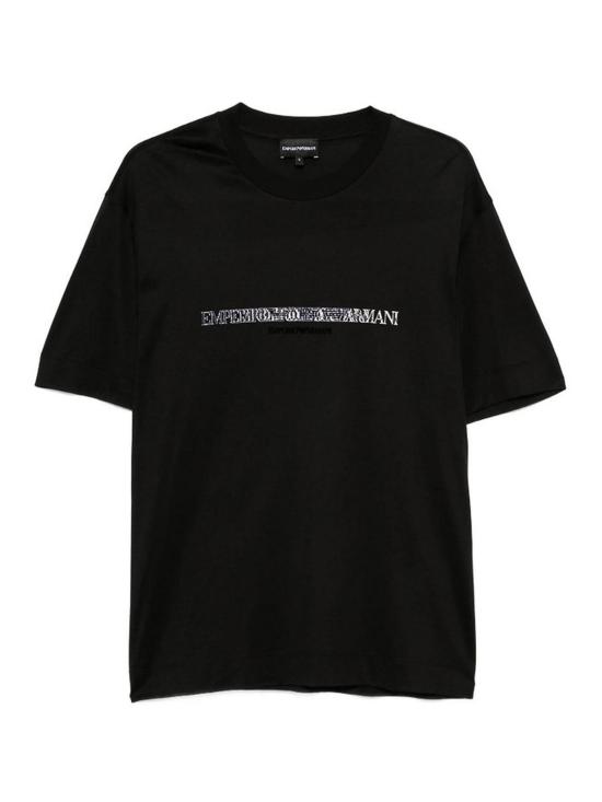 26FW 엠포리오 아르마니 반팔 티셔츠 AF10017EM007353MC721 BLACK