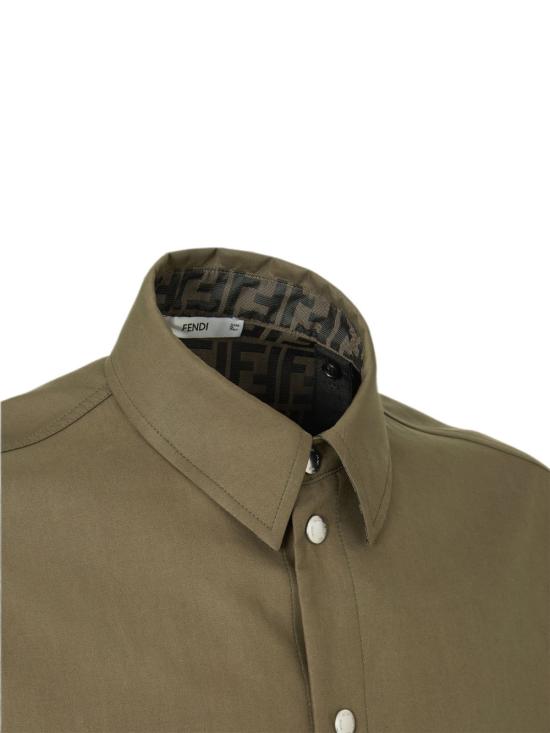 26FW 펜디 긴팔 셔츠 FW1470B1UE F1XEW VERDE MILIT TABACCO - FENDI