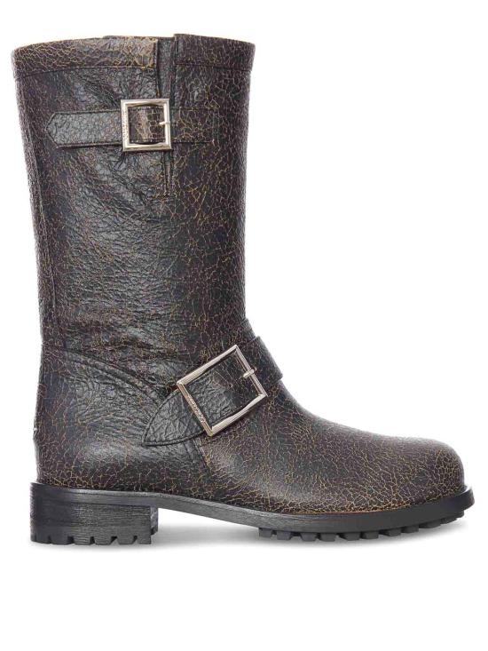 26FW 지미추 부츠 BIKERMIDCTH014129 BLACK