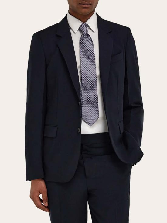 26FW 살바토레 페라가모 넥타이 3514690795136 BLUE - SALVATORE FERRAGAMO