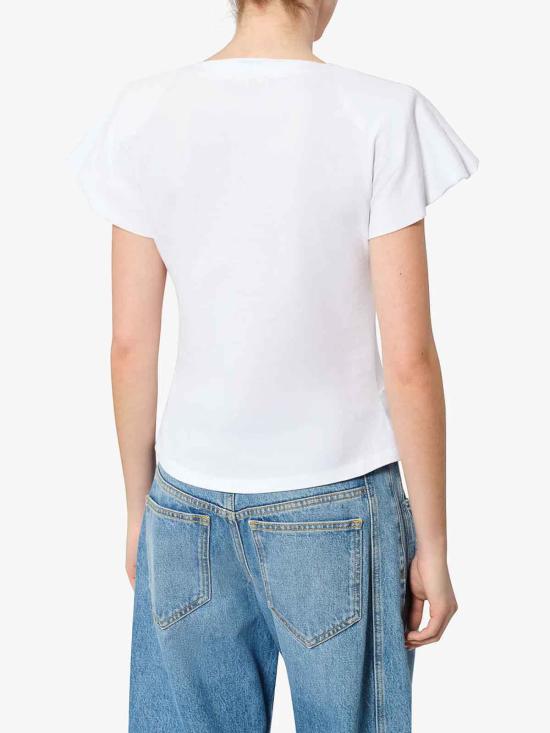 26FW 이자벨마랑 나드린 드레이프 코튼 저지 티셔츠 TS0341FAA1N41I20WH WHITE - ISABEL MARANT