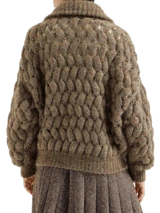 26FW 브루넬로 쿠치넬리 가디건 MNT347516CLE69 BROWN - BRUNELLO CUCINELLI